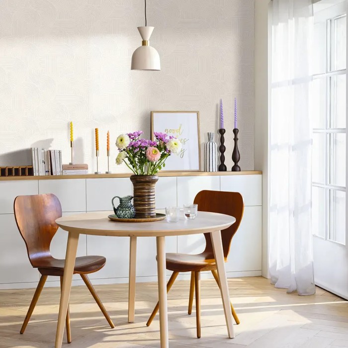 Caselio|Modern wallpaper in light tones, minimalist 3D design|Modern