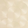 Caselio|Chic-Tapete mit beigen 3D-Kreisen|Tapeten