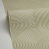 Caselio|Modern bedroom wallpaper in green with 3D grooves|Modern