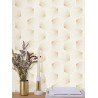 Caselio|Papel pintado elegante beige y dorado estilo art déco|Art Deco