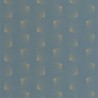 Caselio|Papel pintado moderno azul y dorado metalizado|Art Deco