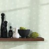 Caselio|Modern aqua green Art Deco wallpaper|Minimalist