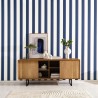 Caselio|Papier peint rayures bleues et violet|Rayures