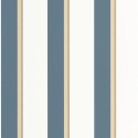 Caselio|Papel pintado rayas azules y dorado metalizado|Rayas