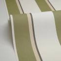 Caselio|Papier peint salle de bain rayures vertes|Rayures