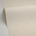 Caselio|Modern living room wallpaper with beige geometric pattern|Contemporary