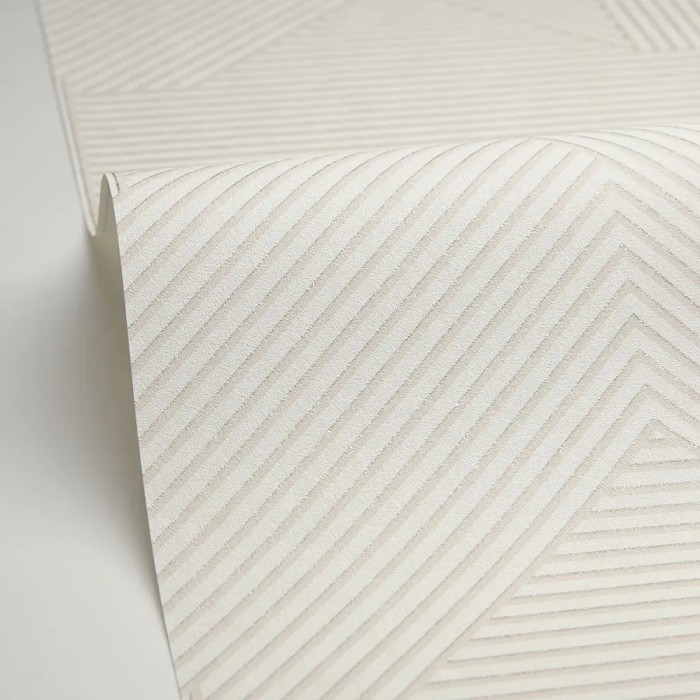 Caselio|Papier peint géométrique 3D gris style moderne|Contemporain