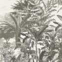 Eijffinger|Papier peint panoramique jungle noir blanc avec tigre|Panoramiques