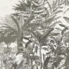 Eijffinger|Papier peint panoramique jungle noir blanc avec tigre|Panoramiques