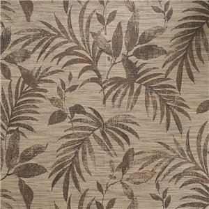Casamance|Wallpaper Mexican brown Tehuana flowers|High-End