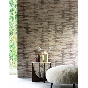 Casamance|Wallcovering jacquard shiny grey contemporary|Wall Coverings 2