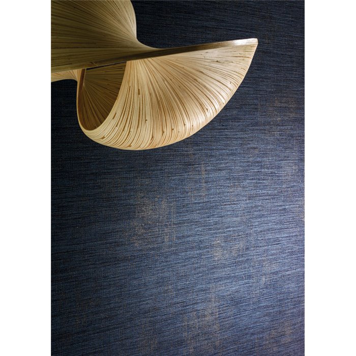 Casamance|Wandverkleidung Leinwand seidenmatt marineblau|Wandverkleidungen