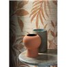 Casamance|Wandverkleidung floral schwarz tabakfarben|Wandverkleidungen