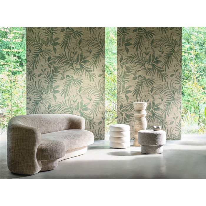 Casamance|Wandverkleidung floral schwarz tabakfarben|Wandverkleidungen