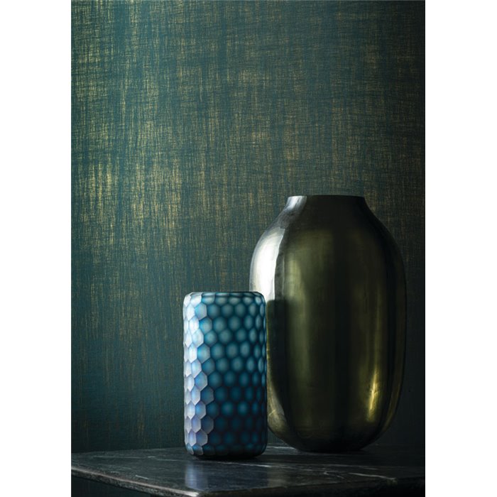 Casamance|Wallcovering abstract faux plain petrol|Wall Coverings