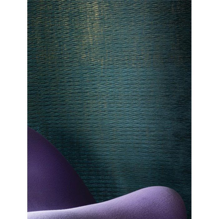 Casamance|Wallcovering pleated fabric petrol|Wall Coverings