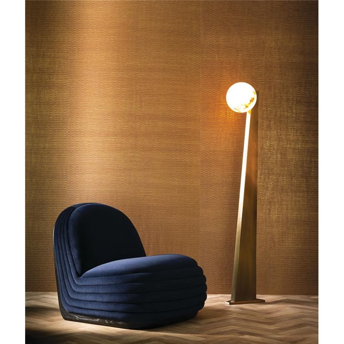 Revestimiento pared tejido plisado color cobre - Casamance Théia 71091502
