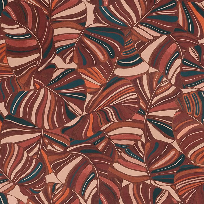 Casamance|Revestimiento pared aterciopelado rosa multicolor|Revestimientos de Pared