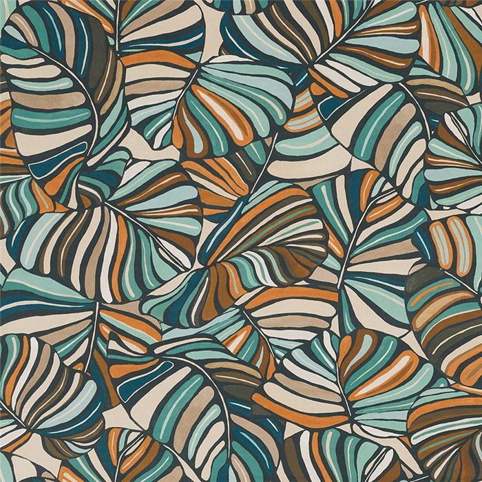 Casamance|Revestimiento pared aterciopelado verde multicolor|Revestimientos de Pared
