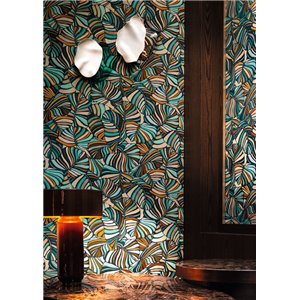 Casamance|Wallcovering jacquard shiny grey contemporary|Wall Coverings 2