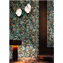 Casamance|Wallcovering velvet green multicolour|Wall Coverings