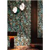 Casamance|Revestimiento pared aterciopelado verde multicolor|Revestimientos de Pared