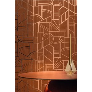 Casamance|Wallcovering sisal square mosaic Japanese style ivory|Wall Coverings 2