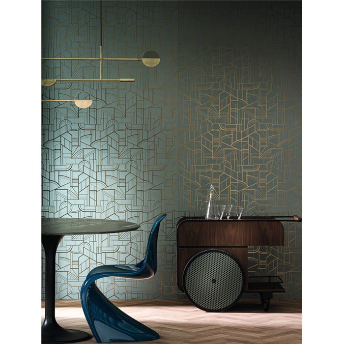 Casamance|Revestimiento pared metalizado verde|Revestimientos de Pared