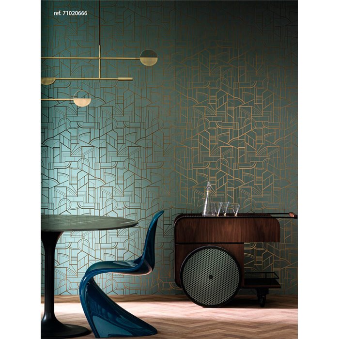 Casamance|Revêtements Muraux métallisé orange jaune|Revêtements Muraux
