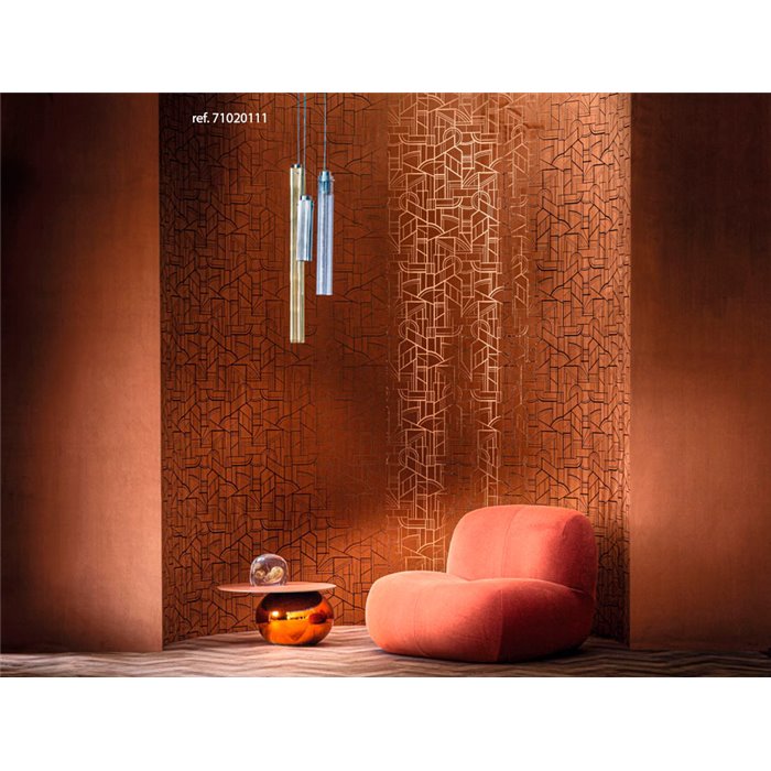 Casamance|Revêtements Muraux métallisé orange jaune|Revêtements Muraux
