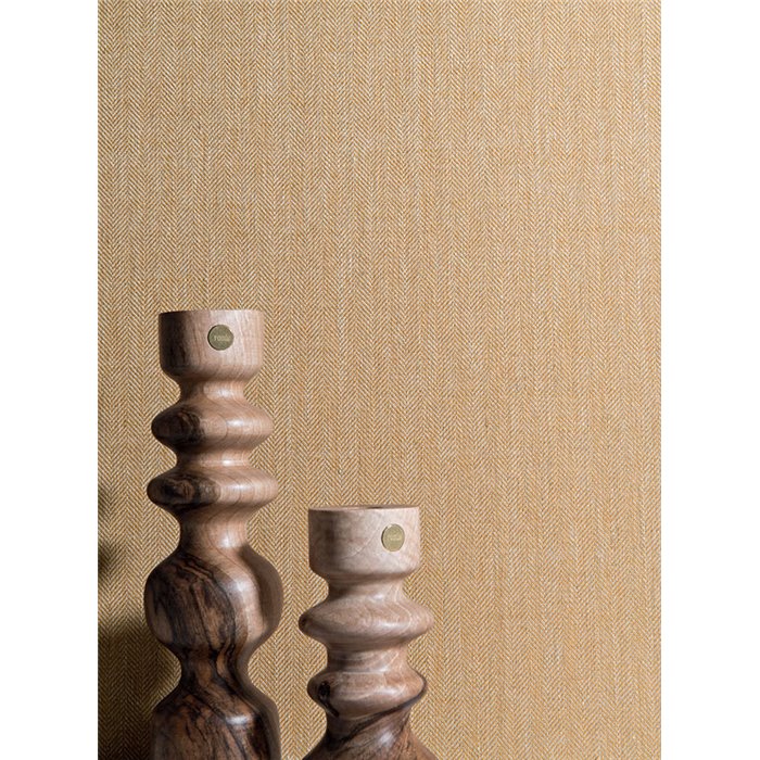 Casamance|Wallcovering herringbone linen chevron saffron orange|Wall Coverings