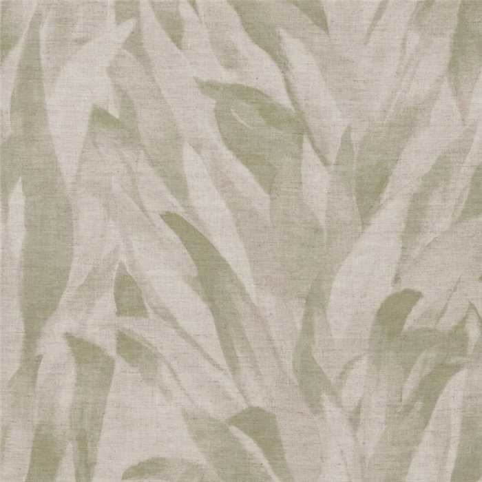 Casamance|Revestimiento pared lino flores acuarela verde gris|Revestimientos de Pared