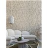 Casamance|Revêtements Muraux lin fleurs aquarelle vert gris|Revêtements Muraux
