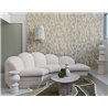 Casamance|Revêtements Muraux lin fleurs aquarelle vert gris|Revêtements Muraux
