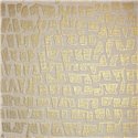 Casamance|Wandverkleidung Leinen Mosaik metallisiert beige gold|Wandverkleidungen