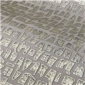 Casamance|Wandverkleidung Leinen Mosaik metallisiert platin-grau|Wandverkleidungen