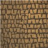 Casamance|Revêtements Muraux lin mosaïque métallisée marron cuivré|Revêtements Muraux