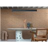 Casamance|Revêtements Muraux lin mosaïque métallisée marron cuivré|Revêtements Muraux