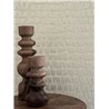 Casamance|Revêtements Muraux lin mosaïque métallisée platine|Revêtements Muraux