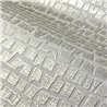 Casamance|Wandverkleidung Leinen Mosaik metallisiert platin|Wandverkleidungen