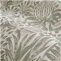 Casamance|Wallcovering linen ethnic floral pattern beige green|Wall Coverings