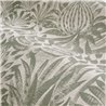 Casamance|Wallcovering linen ethnic floral pattern beige green|Wall Coverings