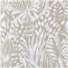 Casamance|Wallcovering linen ethnic floral pattern beige white|Wall Coverings