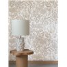 Casamance|Wallcovering linen ethnic floral pattern beige white|Wall Coverings