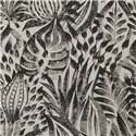 Casamance|Wandverkleidung Leinen florales Ethno-Muster beige schwarz|Wandverkleidungen