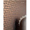 Casamance|Wandverkleidung Leinen Mosaik metallisiert beige gold|Wandverkleidungen