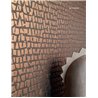 Casamance|Wallcovering linen metallic mosaic golden beige|Wall Coverings