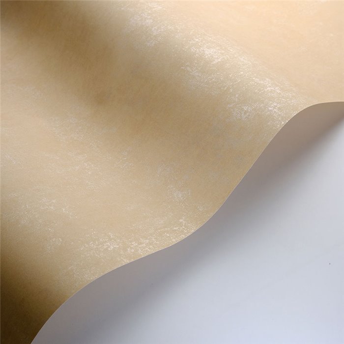 Casadeco|Plain camel-colored wallpaper with distressed effect|Wallpaper