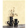 Casadeco|Tapete Vanillebeige mit Vintage-Effekt|Tapeten