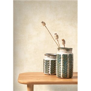 Casadeco|Tapete Vanillebeige mit Vintage-Effekt|Tapeten 2